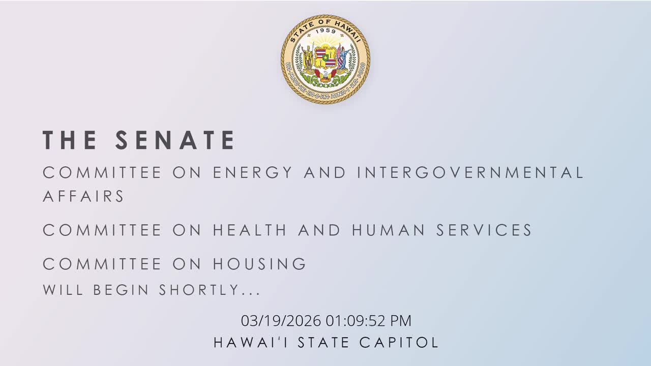 Senate Standing Committee on Health and Human Services