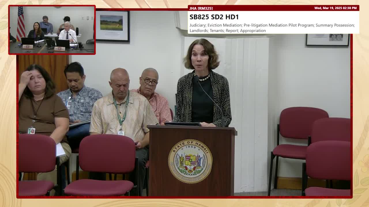 House Standing Committee on Judiciary & Hawaiian Affairs