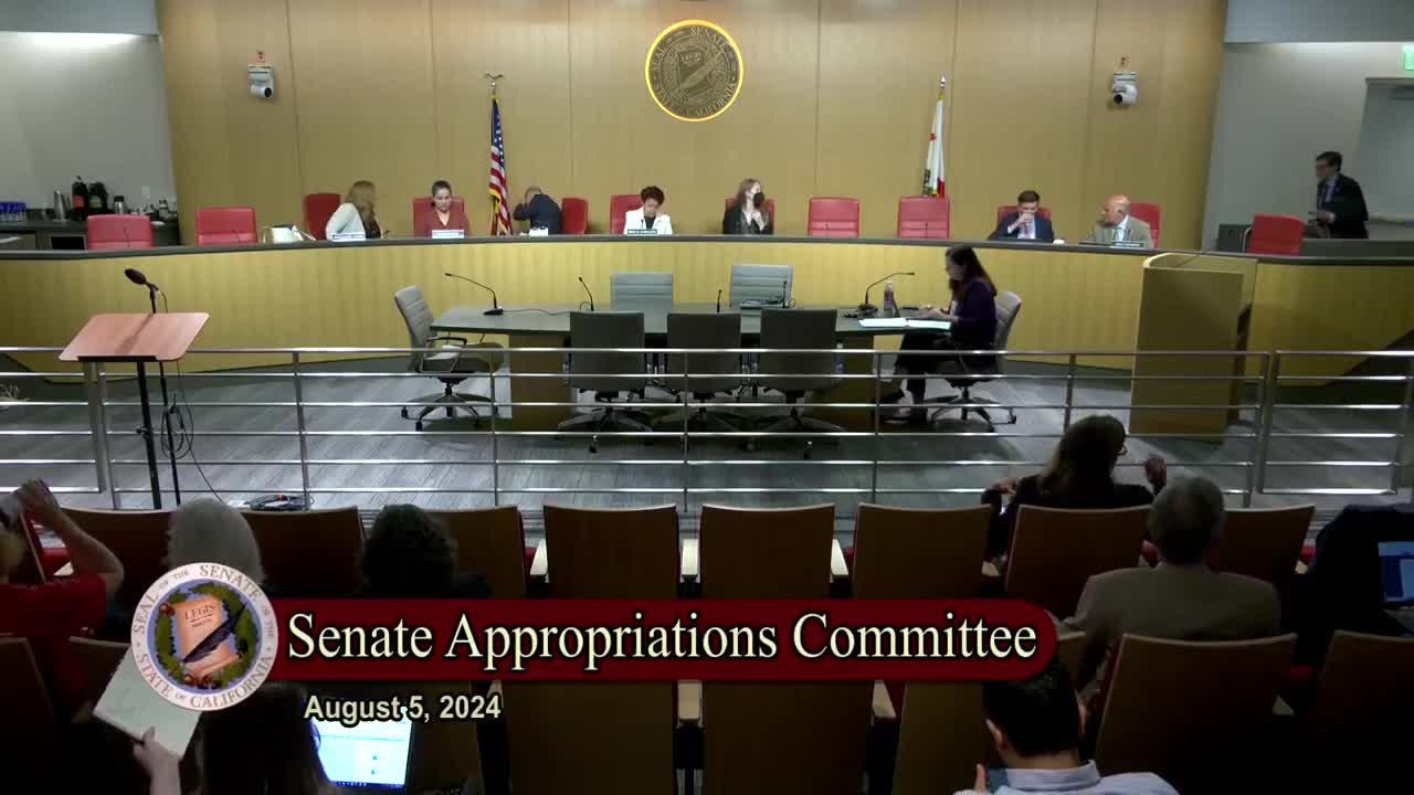 Senate Standing Committee on Appropriations