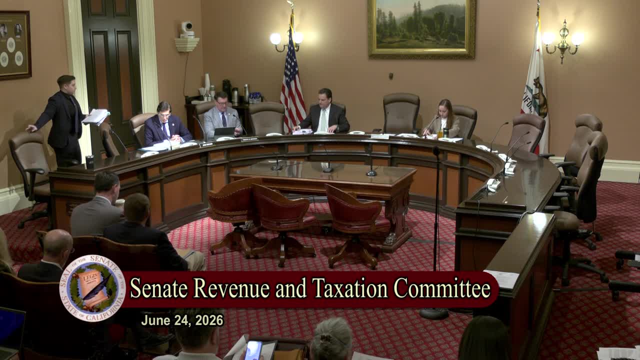 Senate Standing Committee on Revenue and Taxation