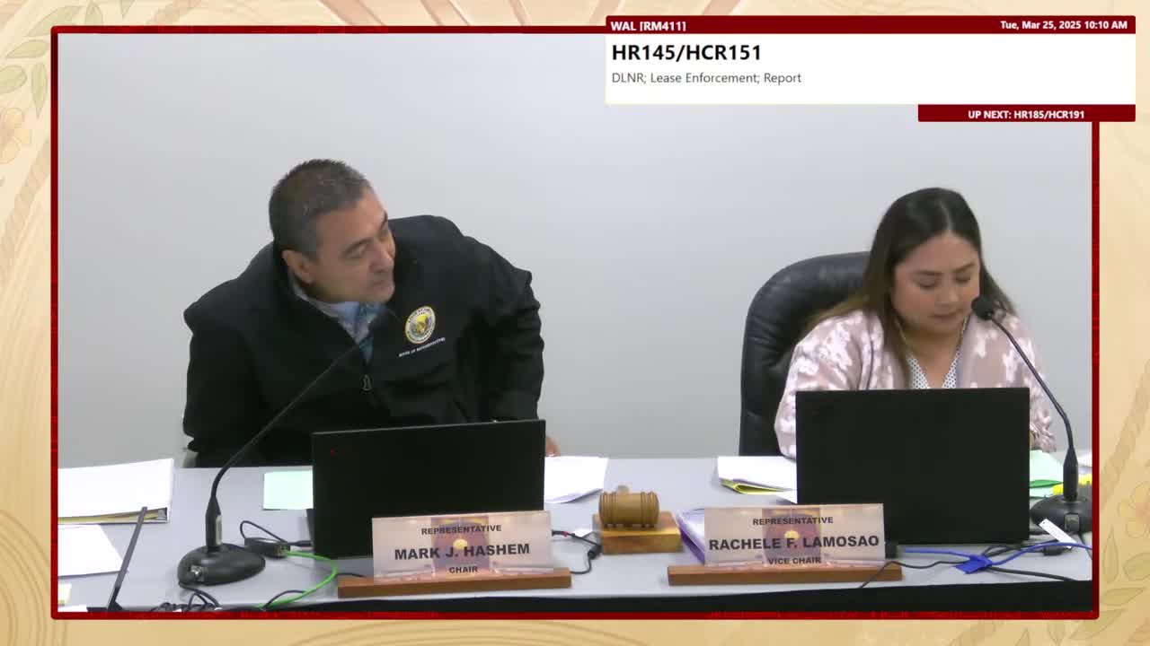 House Standing Committee on Water & Land