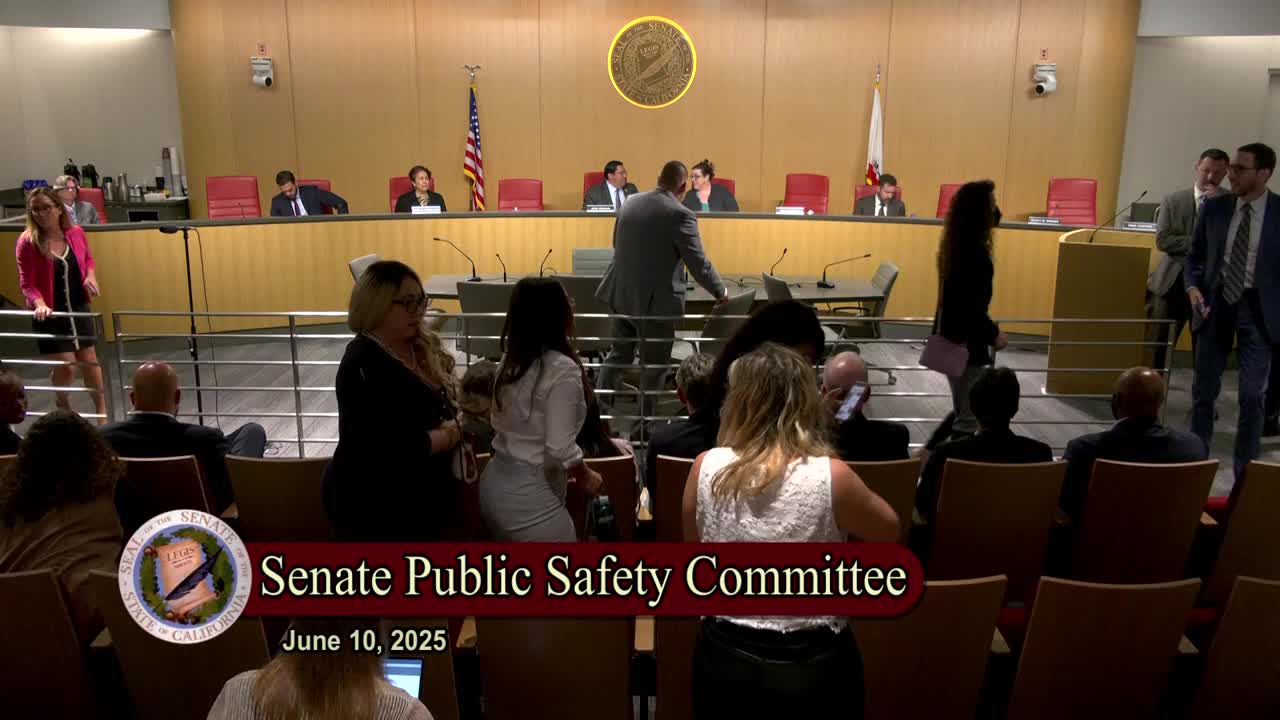 Senate Standing Committee on Public Safety