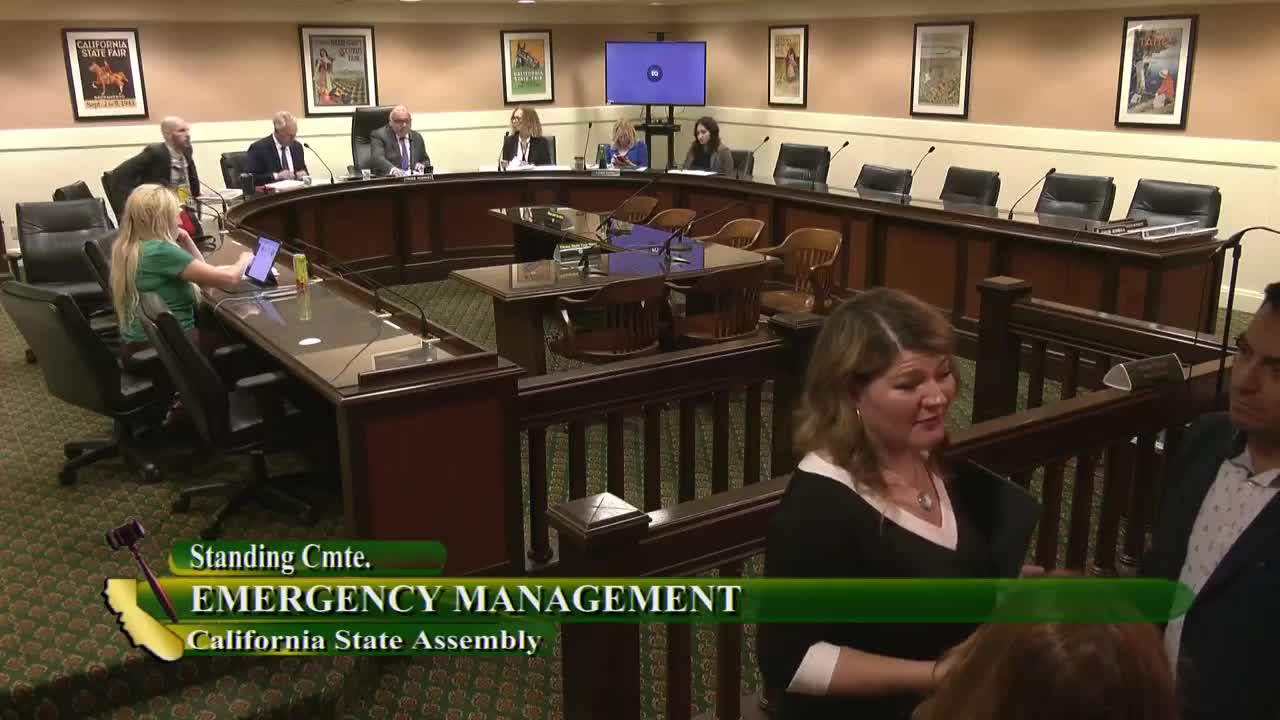 Assembly Standing Committee on Emergency Management