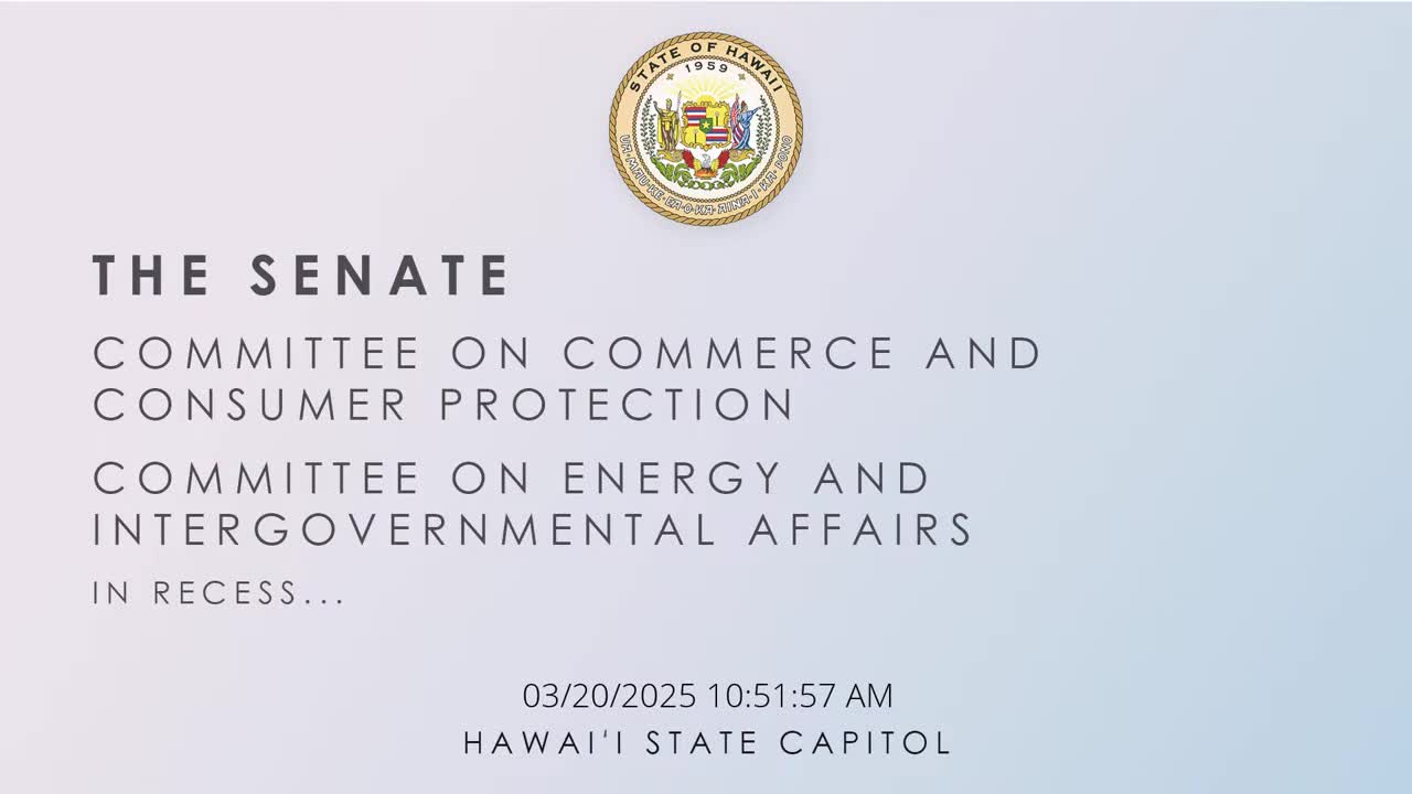 Senate Standing Committee on Commerce and Consumer Protection