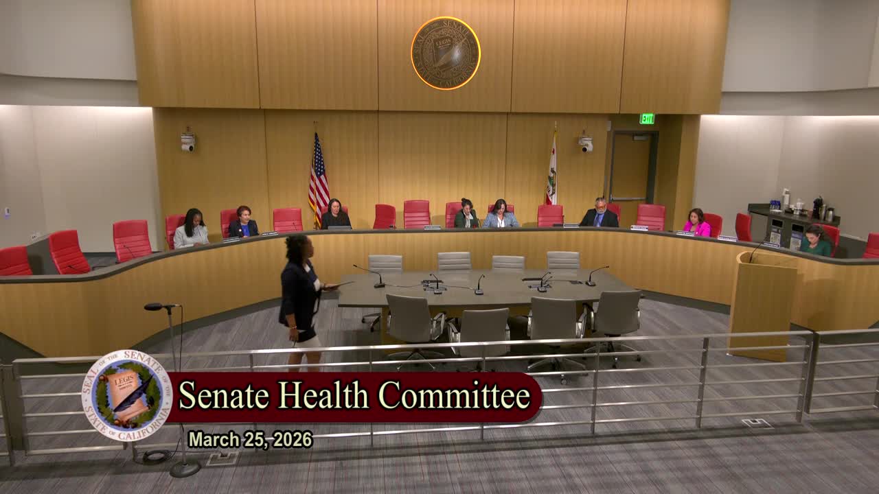 Senate Standing Committee on Health