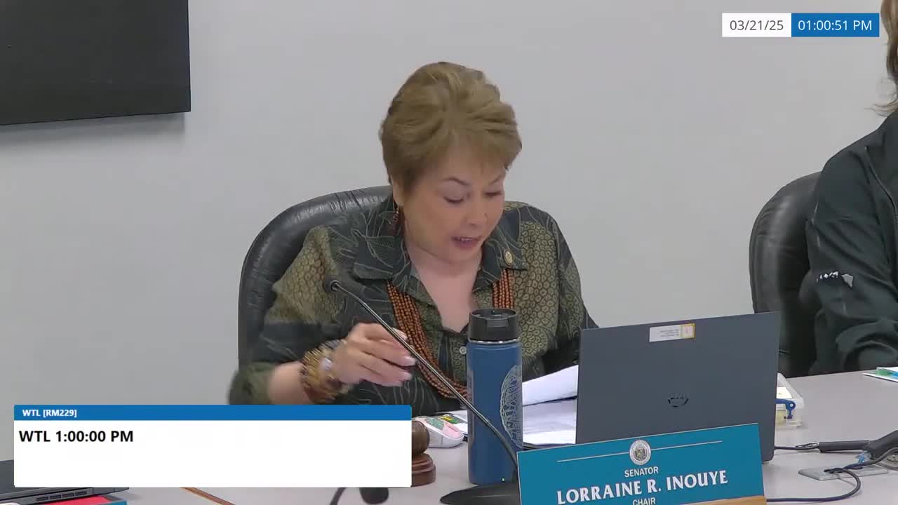 Senate Standing Committee on Water and Land