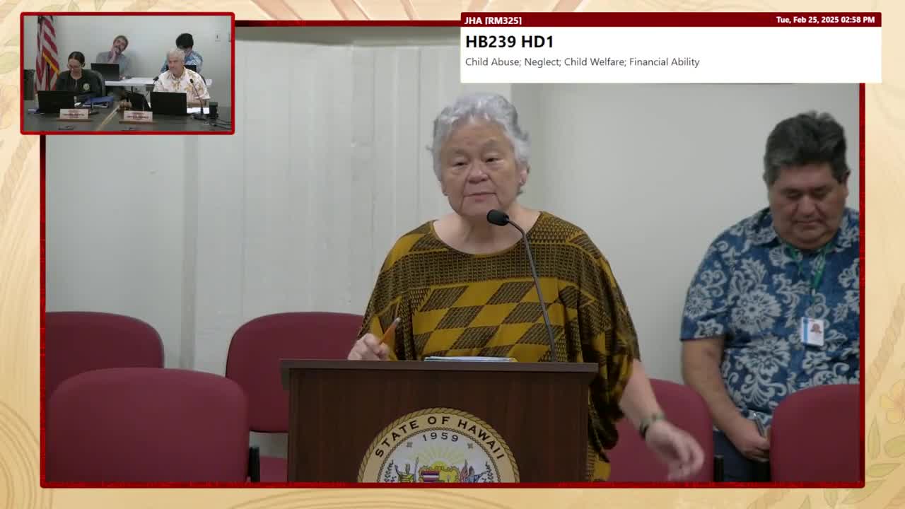 House Standing Committee on Judiciary & Hawaiian Affairs