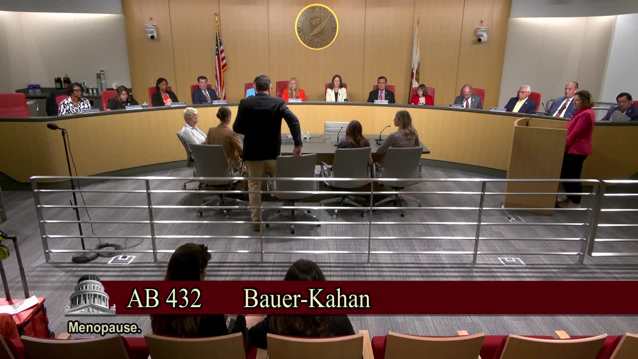 Senate Standing Committee on Business, Professions and Economic Development