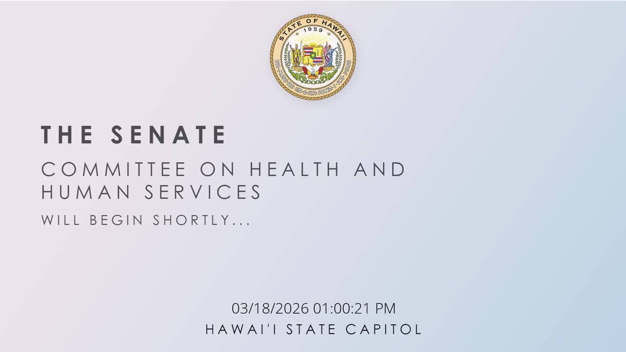 Senate Standing Committee on Health and Human Services