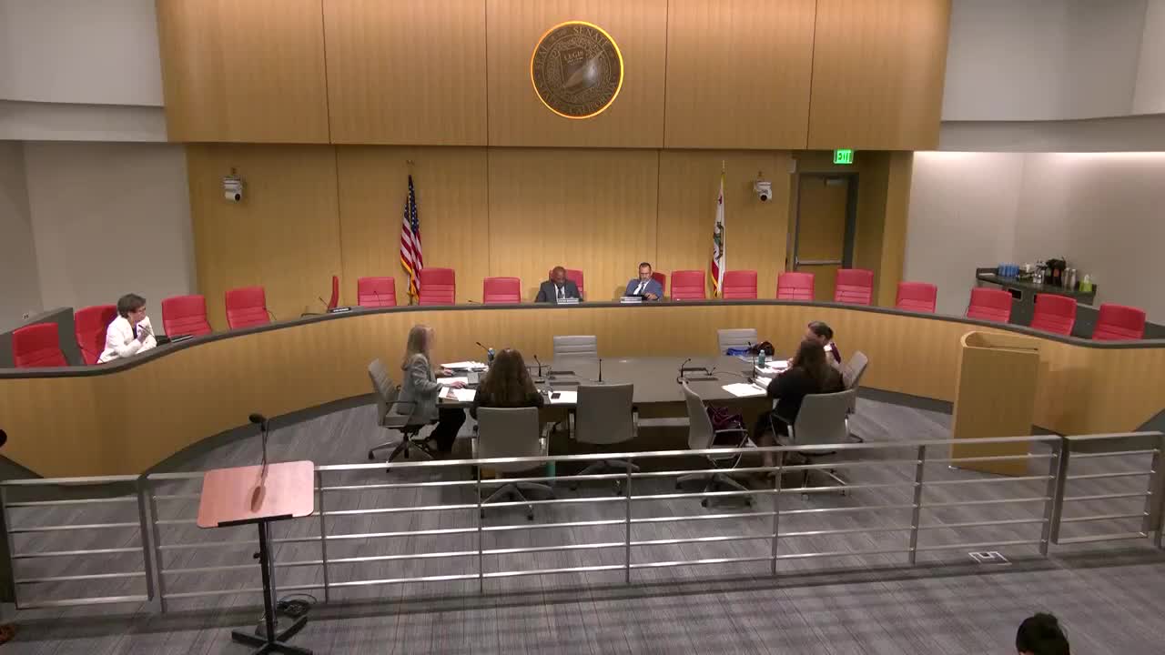 Senate Standing Committee on Energy, Utilities and Communications Video