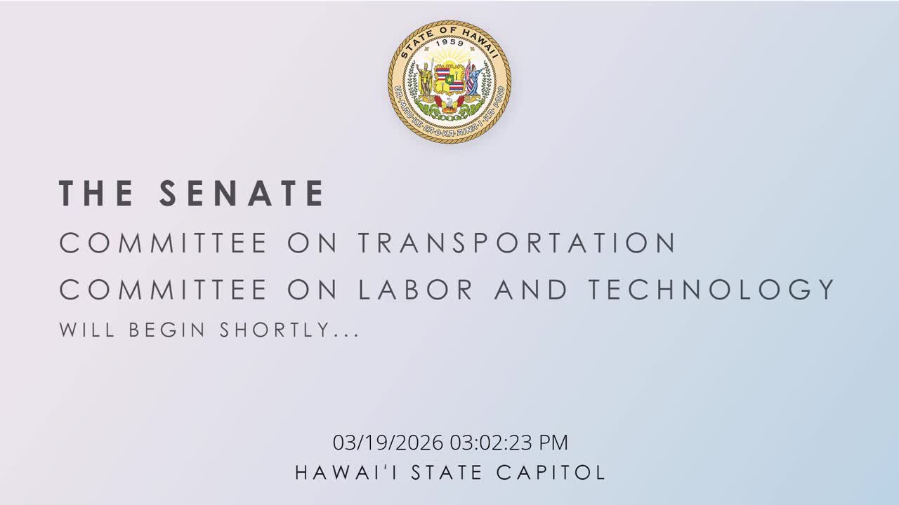 Senate Standing Committee on Labor and Technology
