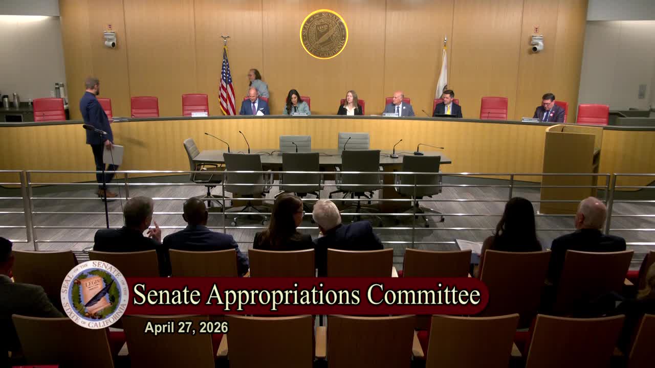 Senate Standing Committee on Appropriations