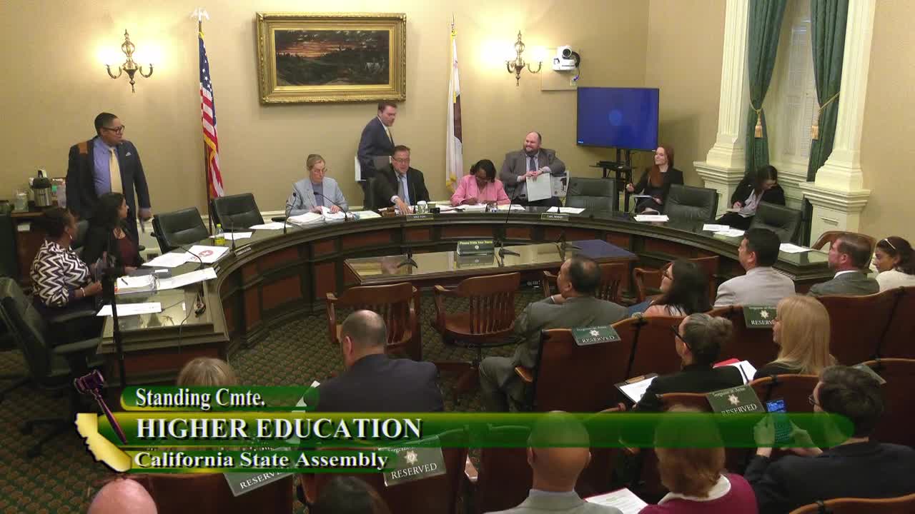Assembly Standing Committee on Higher Education