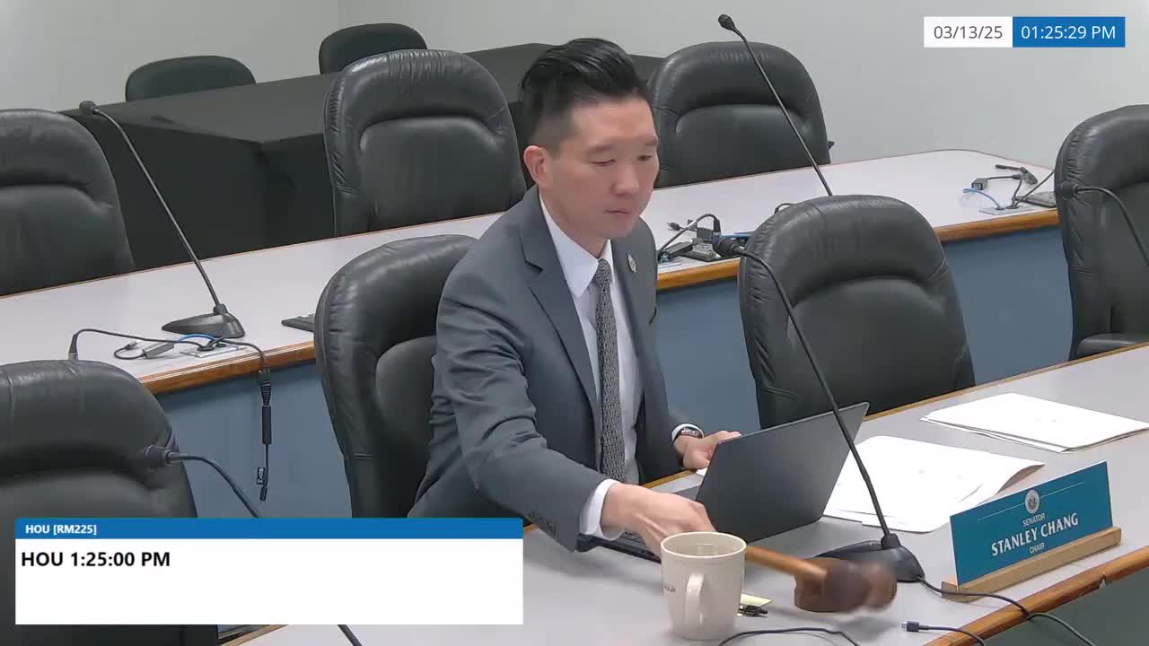 Senate Standing Committee on Housing