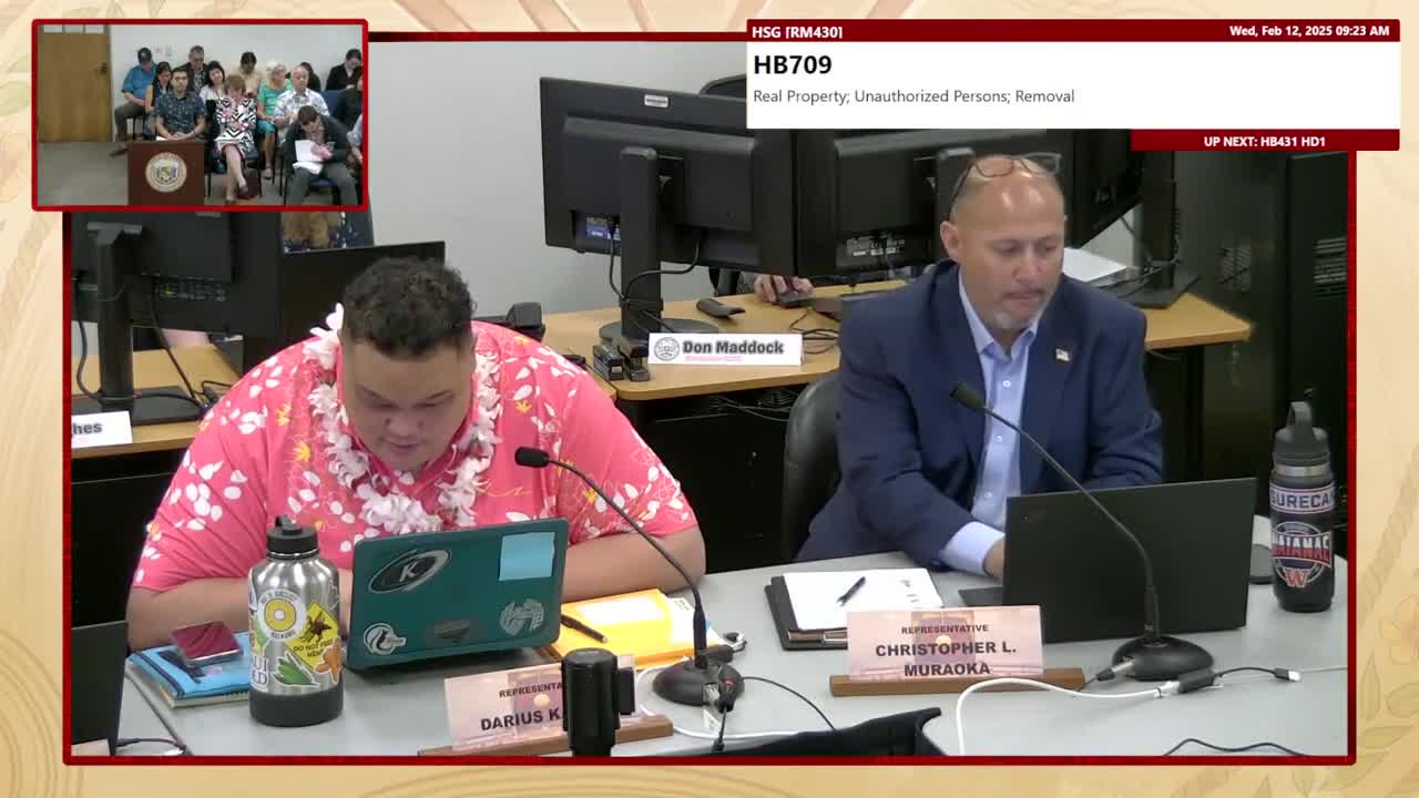 House Standing Committee on Housing