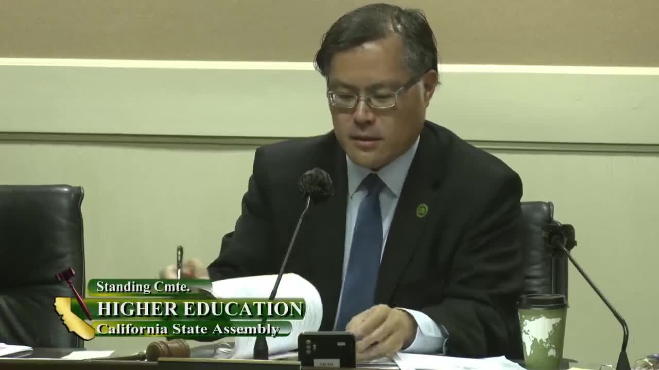 Assembly Standing Committee on Higher Education