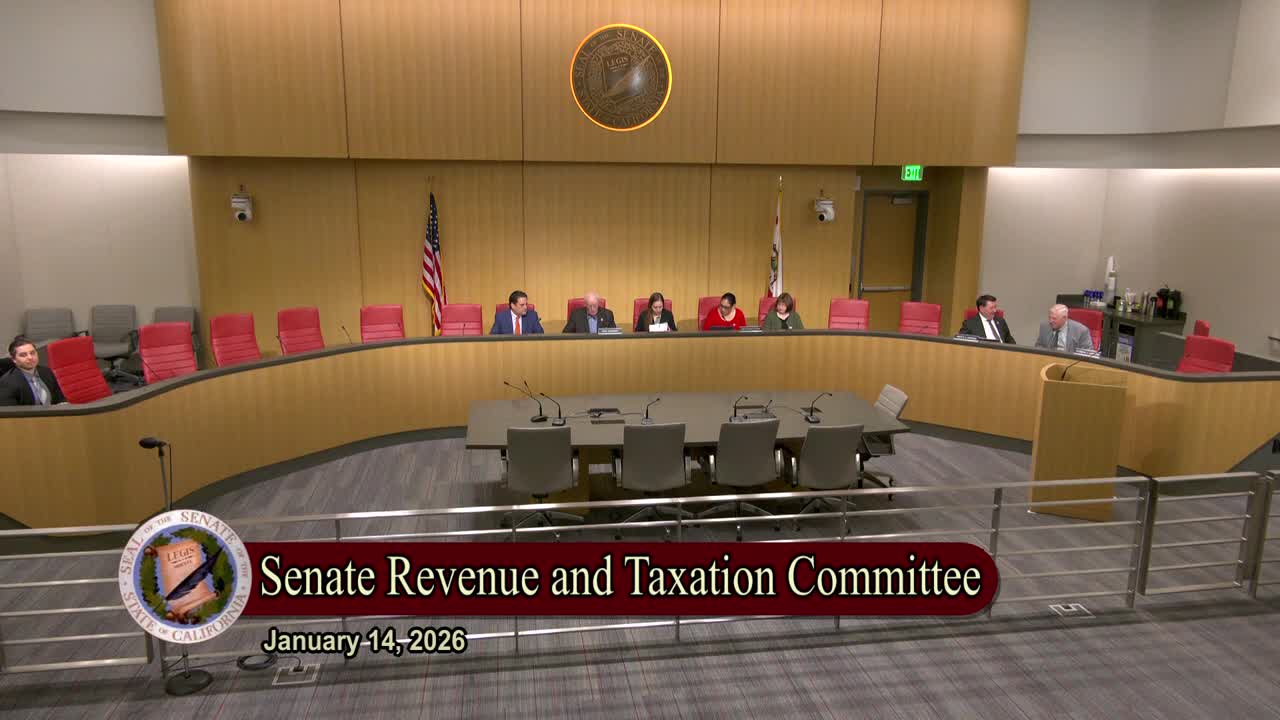 Senate Standing Committee on Revenue and Taxation