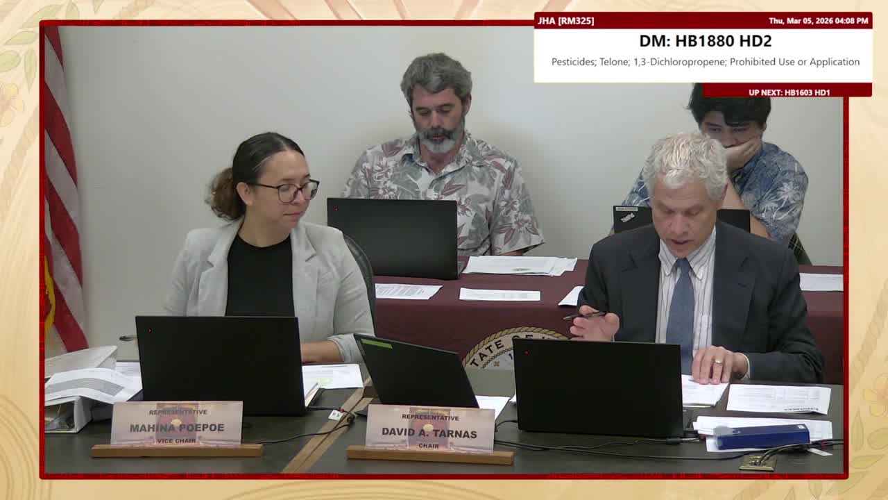 House Standing Committee on Judiciary & Hawaiian Affairs