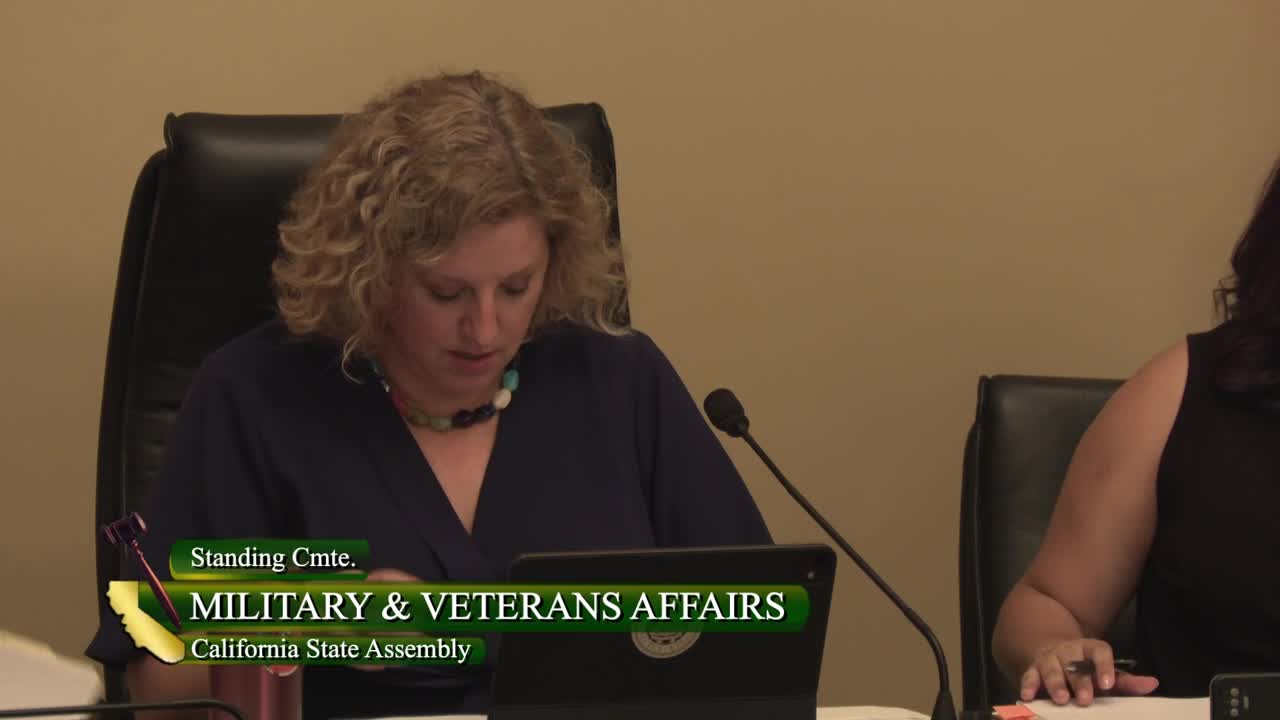 Assembly Standing Committee on Military and Veterans Affairs