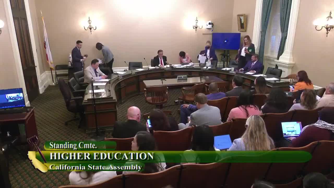 Assembly Standing Committee on Higher Education