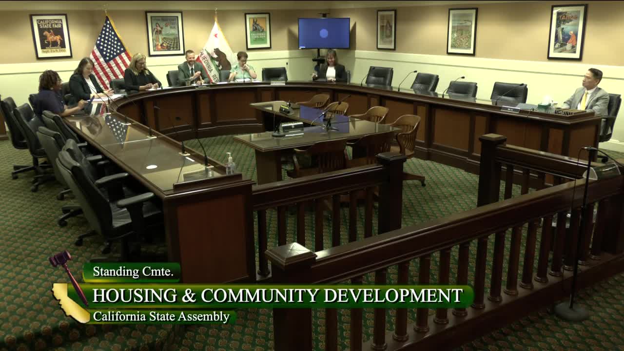 Assembly Standing Committee on Housing and Community Development