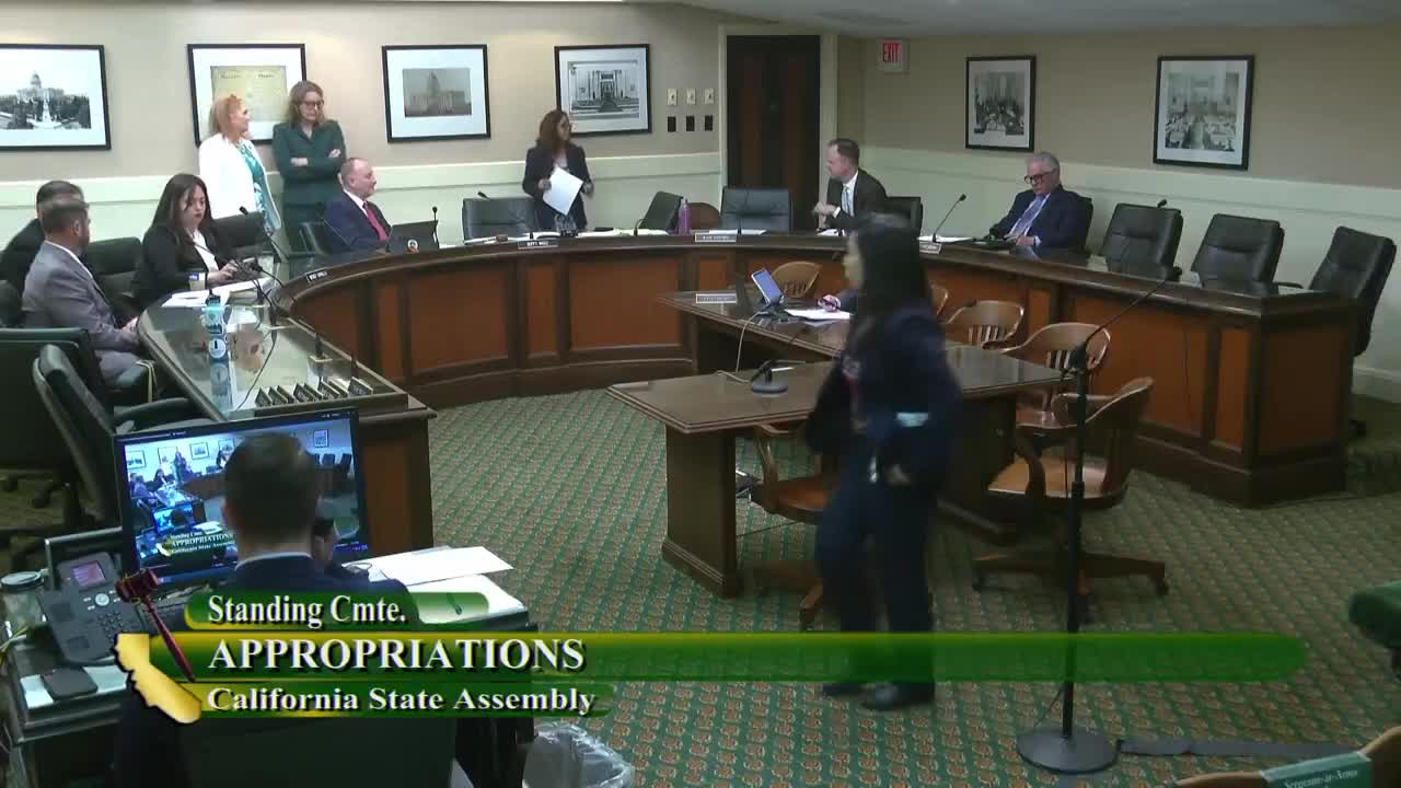 Assembly Standing Committee on Appropriations
