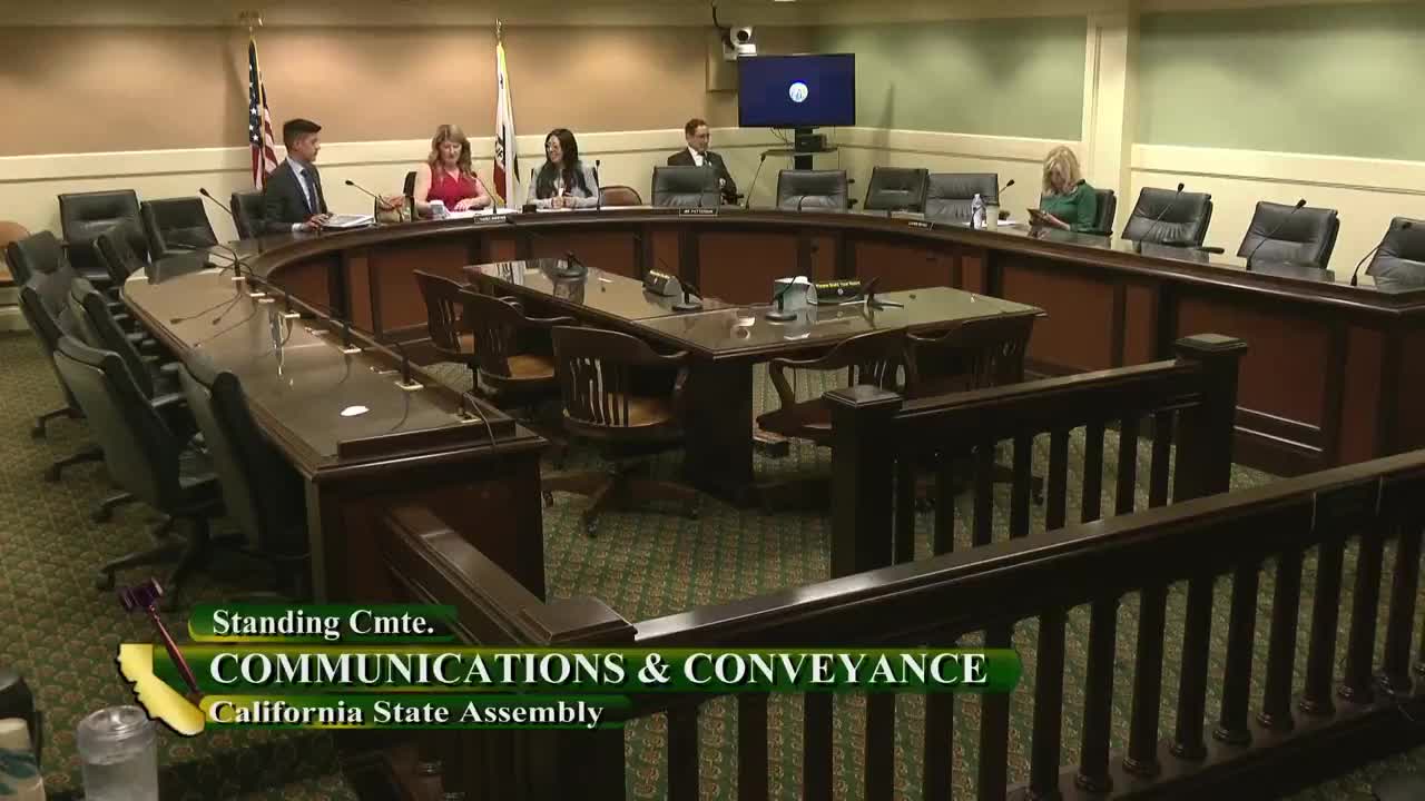 Assembly Standing Committee on Communications and Conveyance