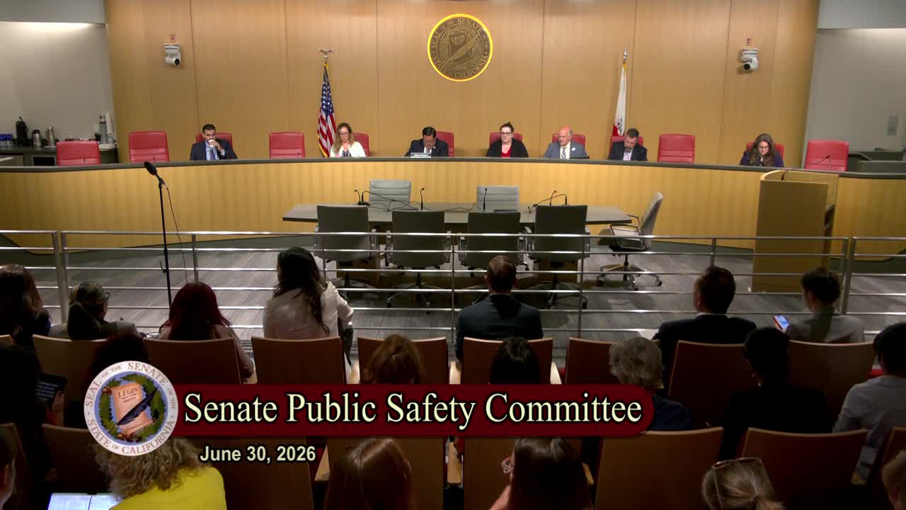 Senate Standing Committee on Public Safety