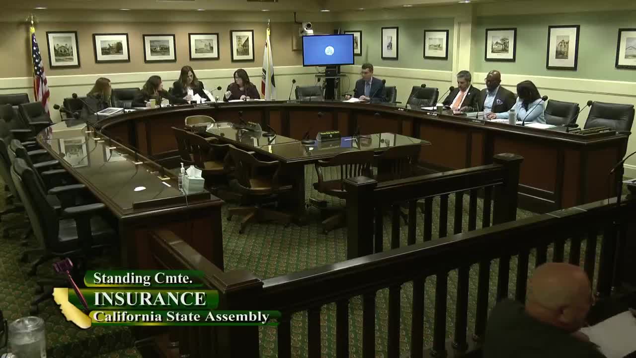 Assembly Standing Committee on Insurance