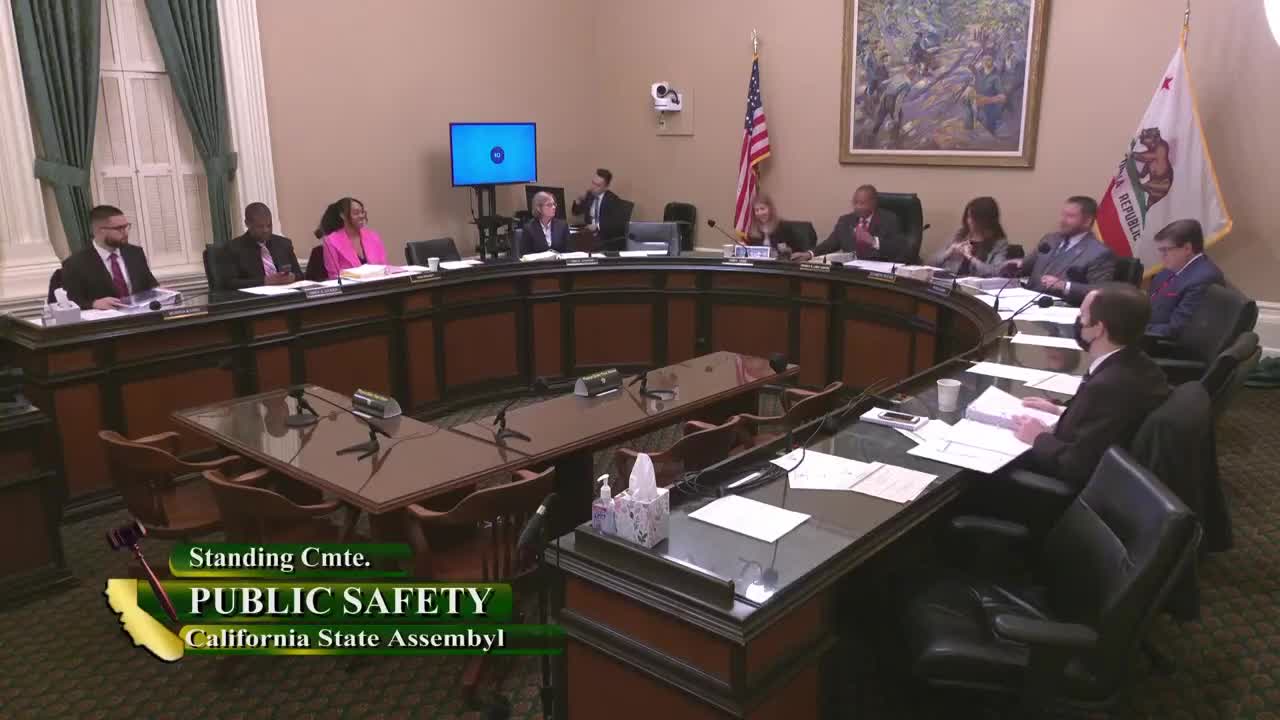Assembly Standing Committee on Public Safety