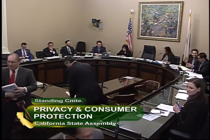 Assembly Standing Committee on Privacy and Consumer Protection