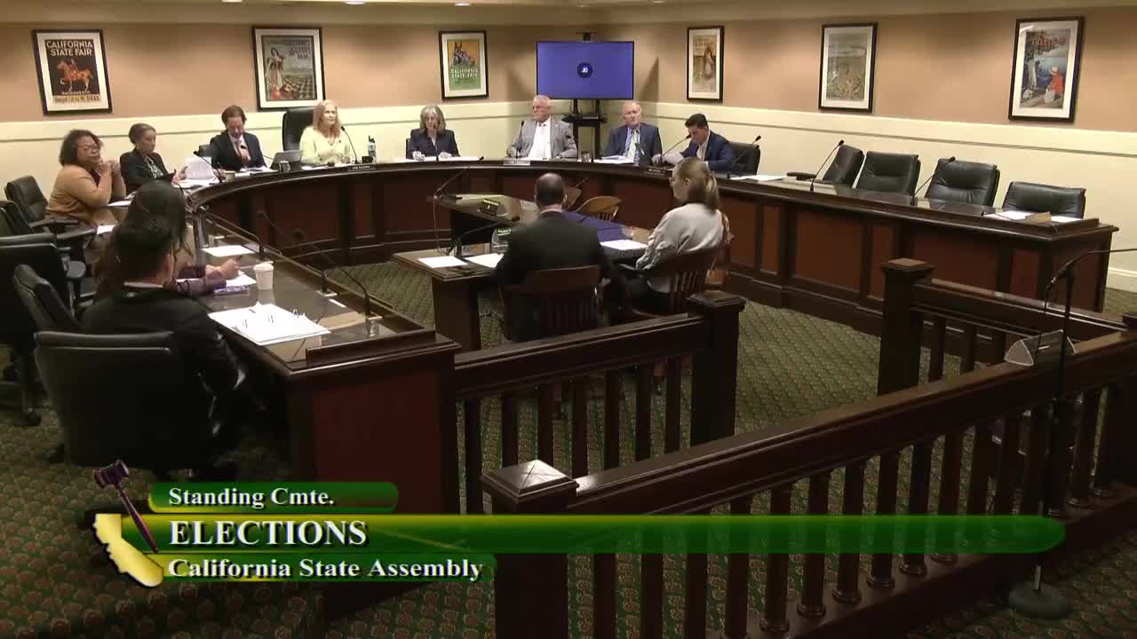 Assembly Standing Committee on Elections