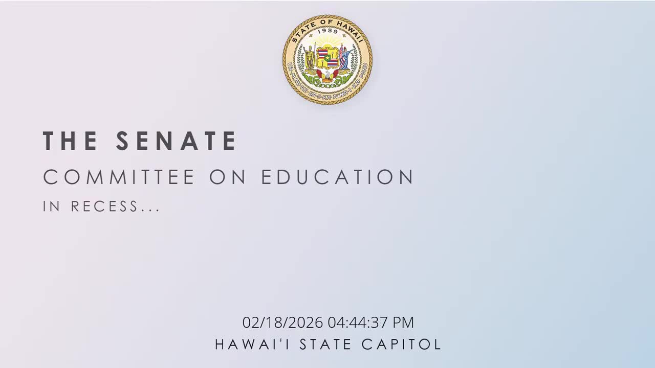 Senate Standing Committee on Education