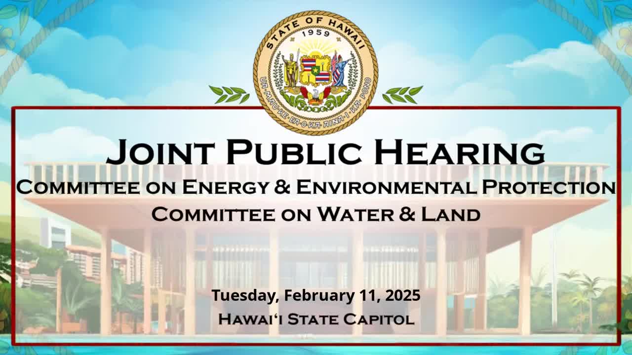 House Standing Committee on Energy & Environmental Protection