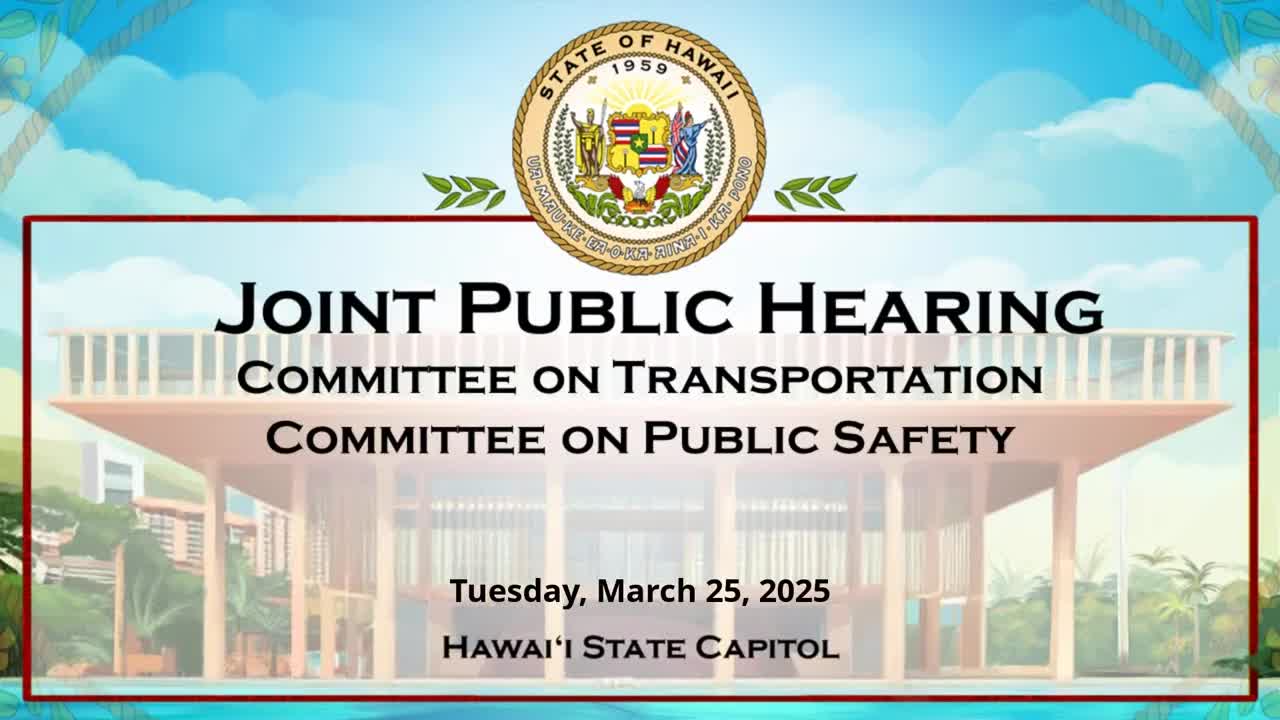 House Standing Committee on Public Safety