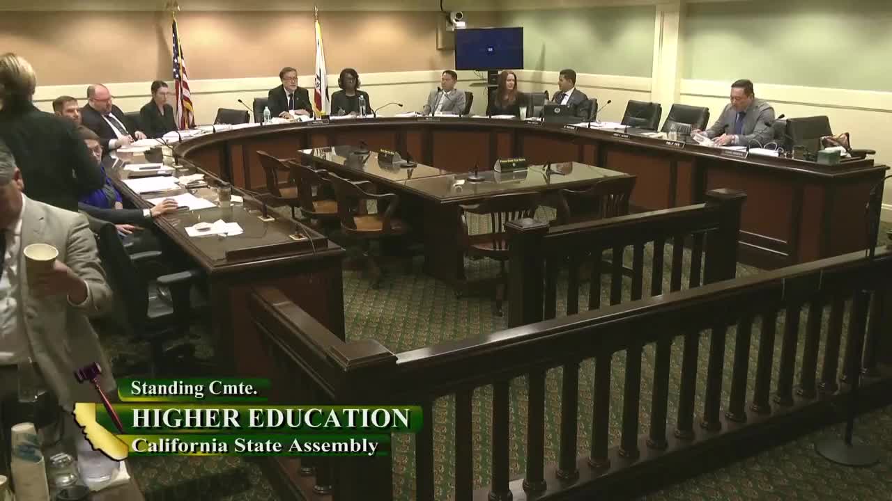 Assembly Standing Committee on Higher Education