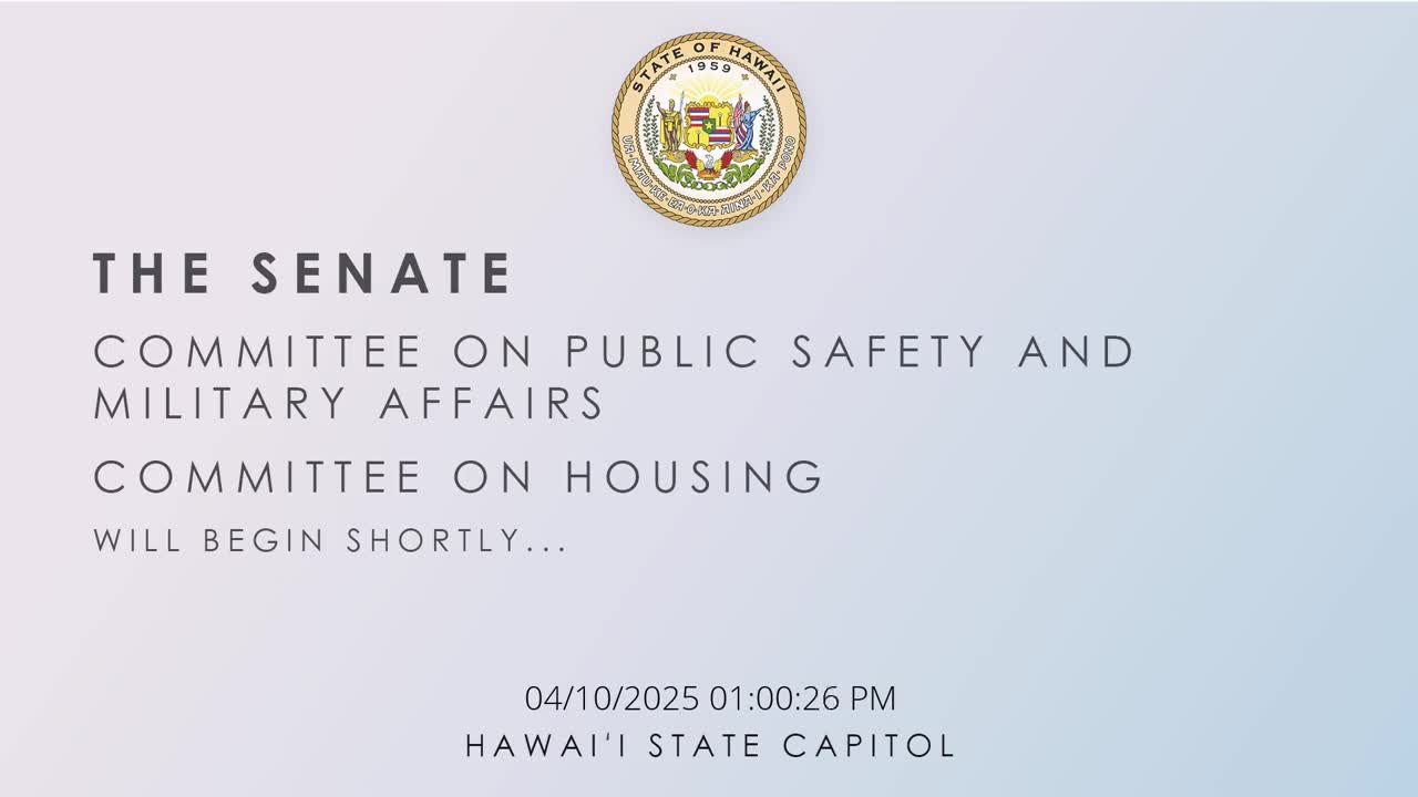 Senate Standing Committee on Housing