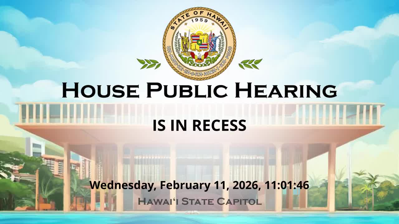 House Standing Committee on Public Safety