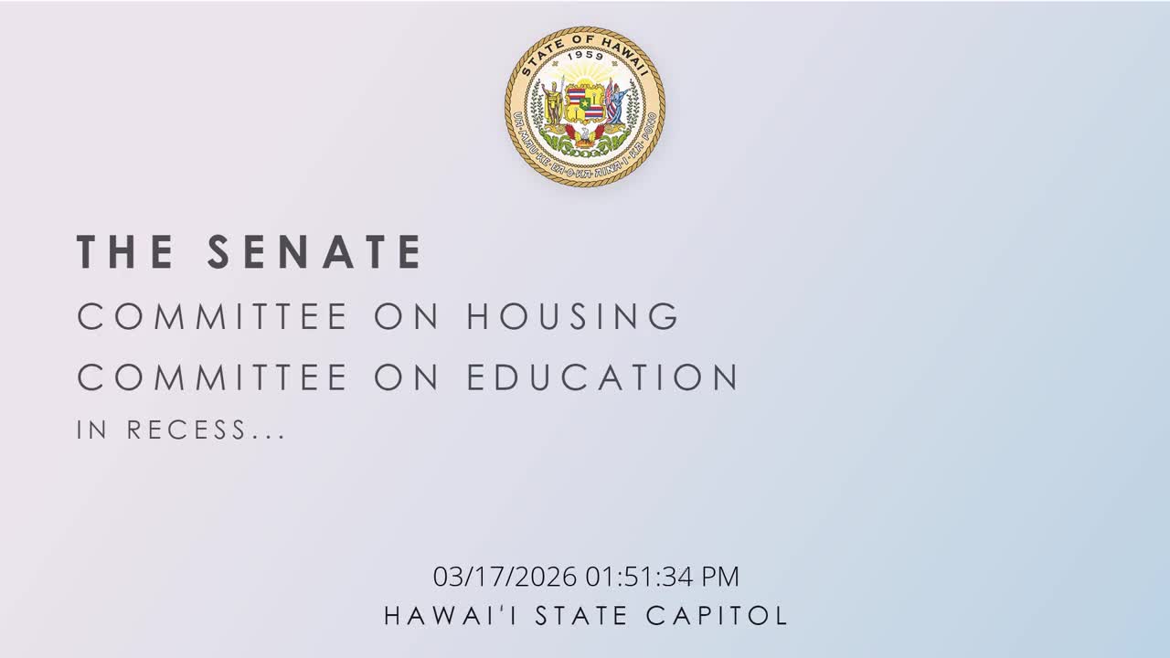 Senate Standing Committee on Education