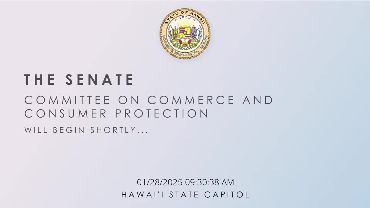 Senate Standing Committee on Commerce and Consumer Protection