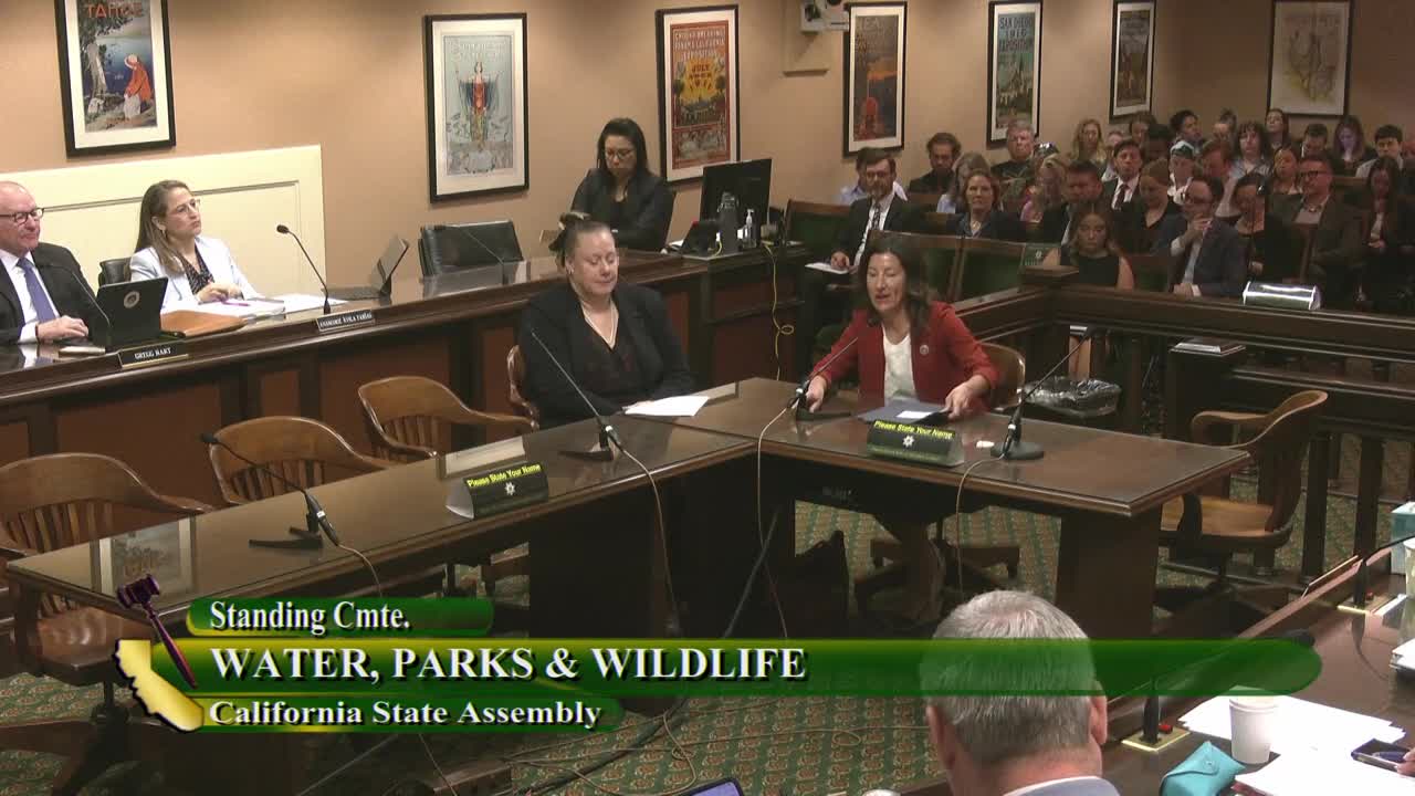 Assembly Standing Committee on Water, Parks, and Wildlife