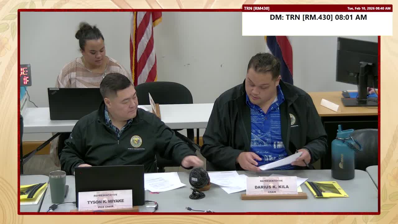House Standing Committee on Transportation