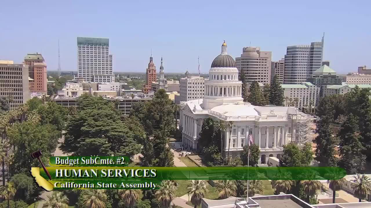 Assembly Budget Subcommittee No. 2 on Human Services Video