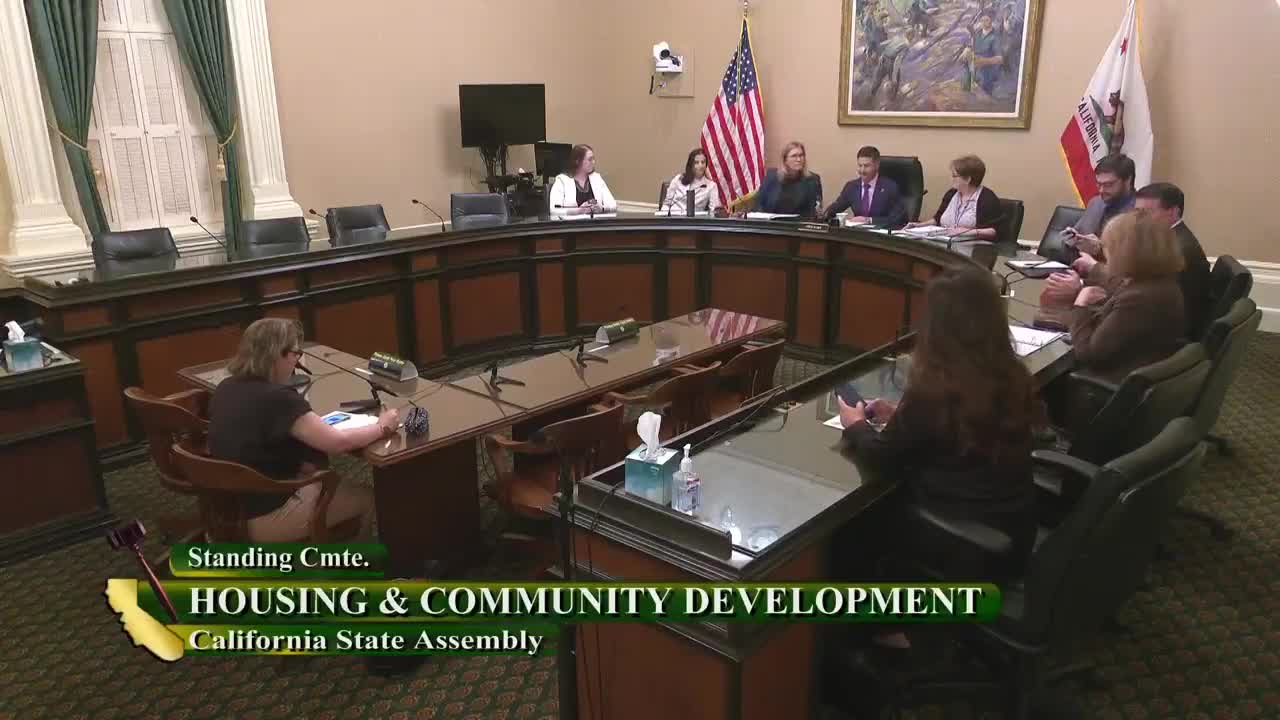 Assembly Standing Committee on Housing and Community Development