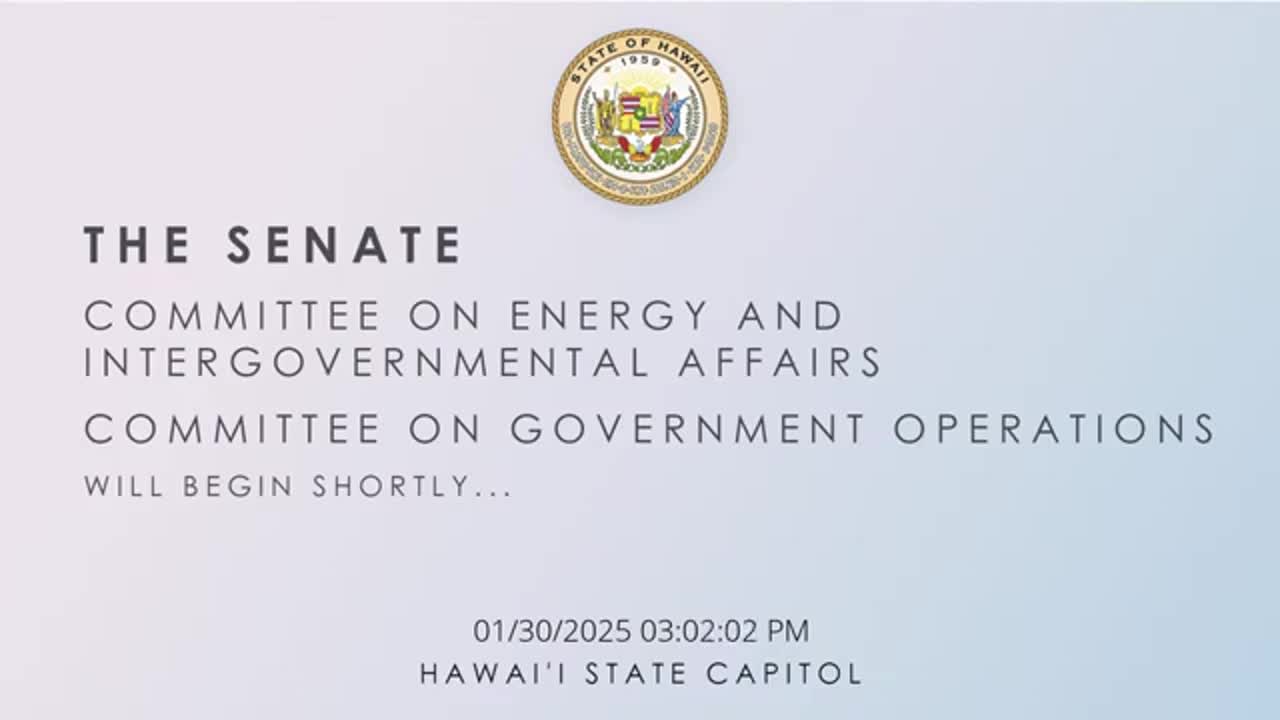 Senate Standing Committee on Government Operations