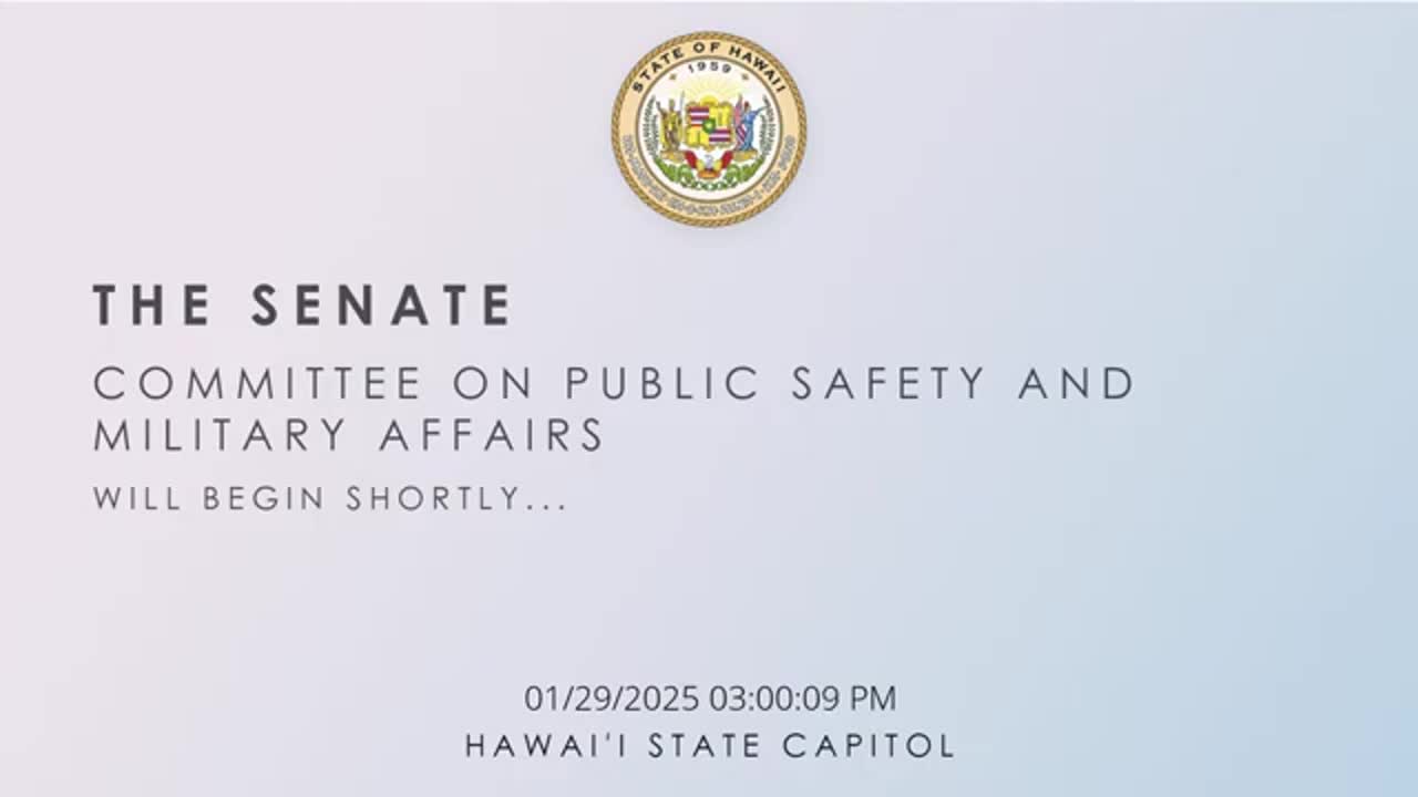 Senate Standing Committee on Public Safety and Military Affairs