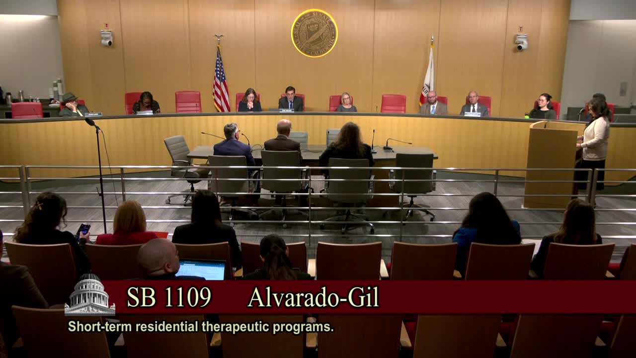 Senate Standing Committee on Human Services