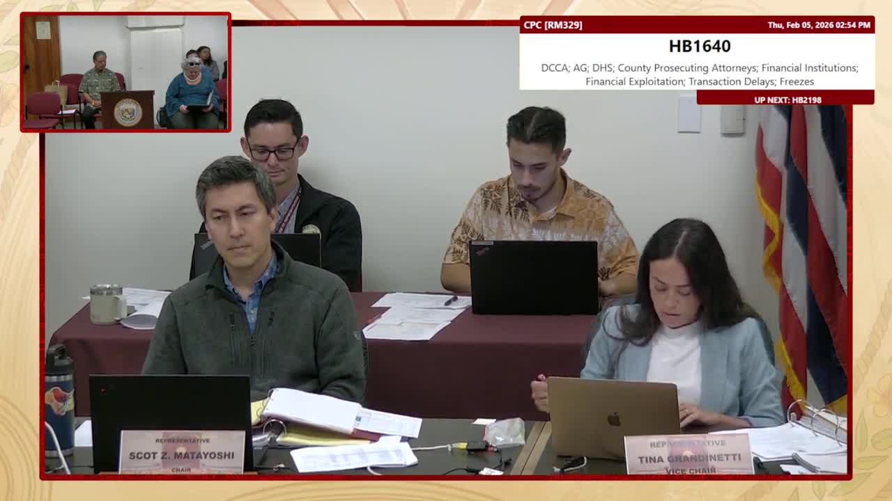 House Standing Committee on Consumer Protection & Commerce