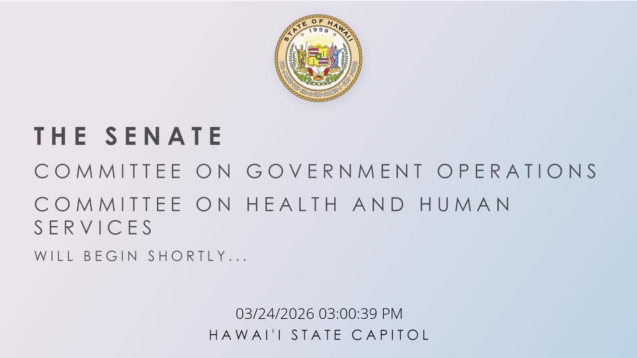 Senate Standing Committee on Government Operations