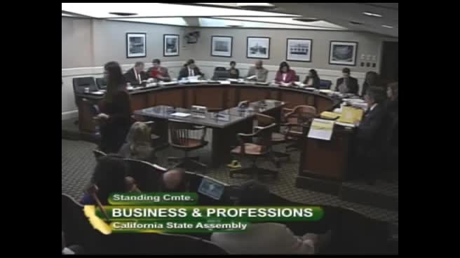 Assembly Standing Committee on Business and Professions